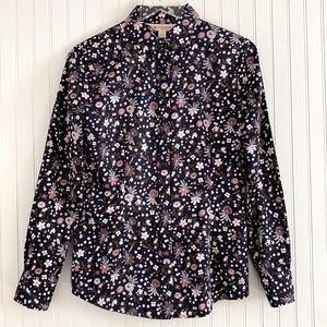 Brooks Brothers Red Fleece Women’s Poplin Floral Print Shirt